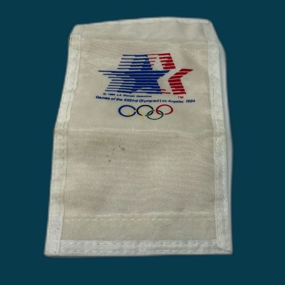 Los Angeles Olympics 1984 Official Pocket Wallet - Unisex White VINTAGE unused